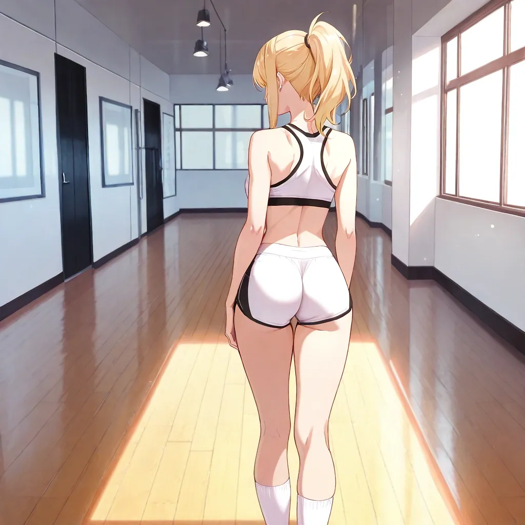 AI art "Call On Me" with user description "Nobody remembers the workout routine.
Nobody remembers how many calories were burned.
Nobody remembers a single exercise.
Somehow...
Everybody remembers the video. 📷 😍"