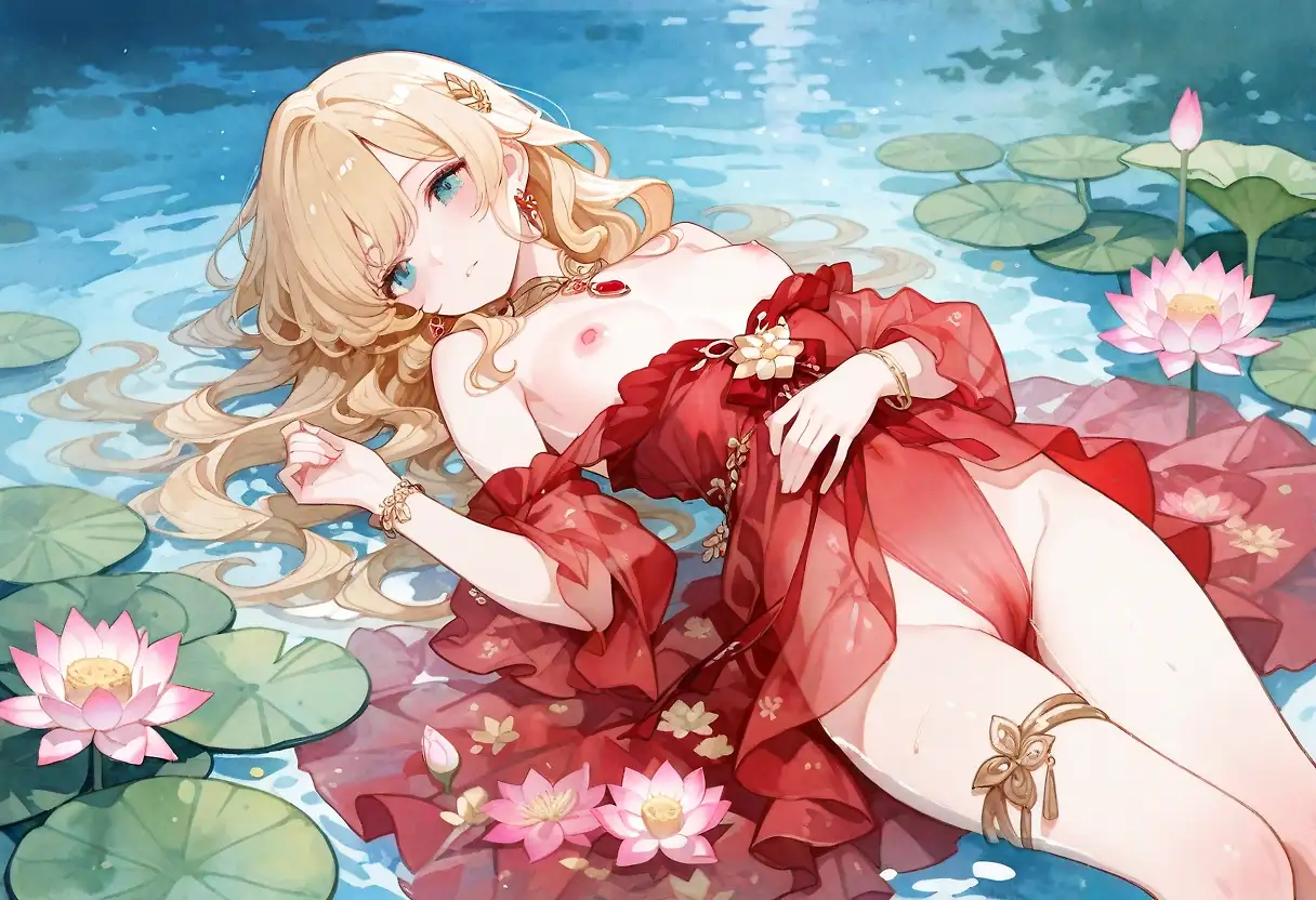 AI art "Lotus flowers"
