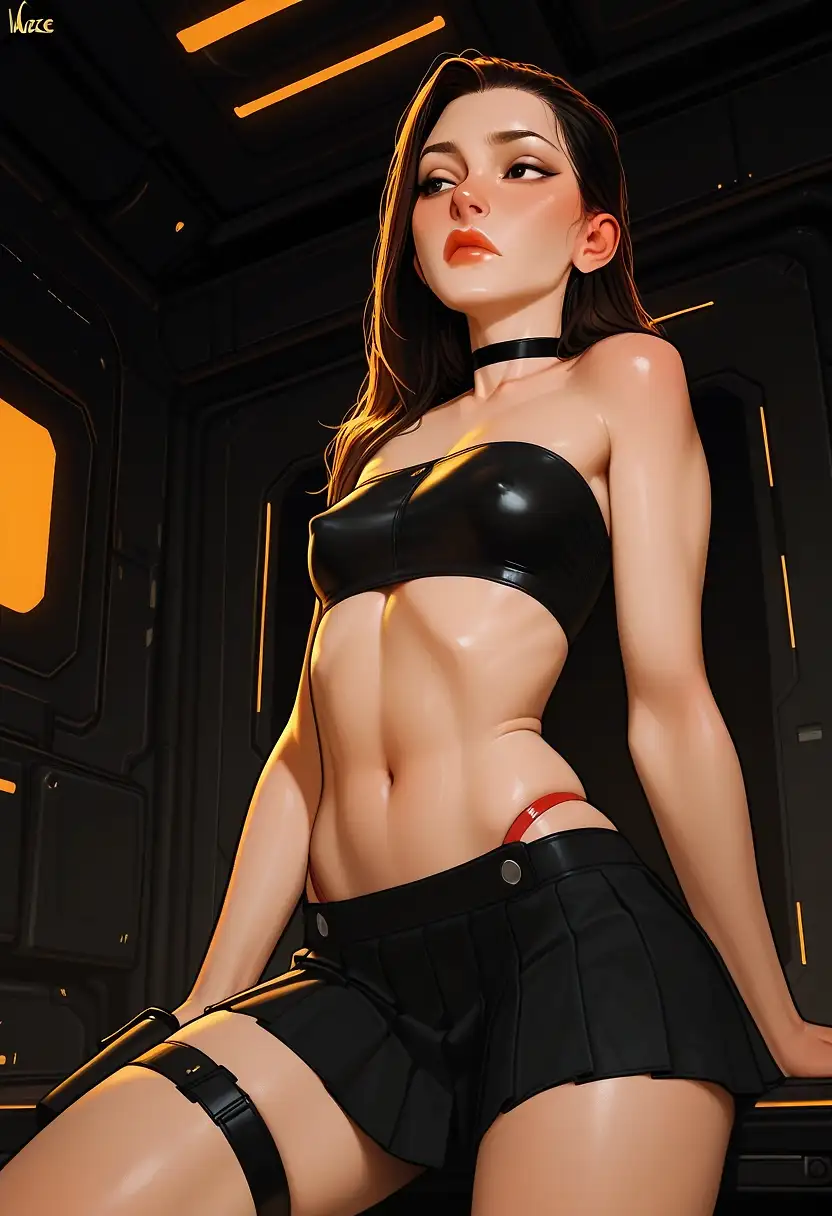 AI art "The Adventures of Agent Annie: Part 1 "The Blowjob Exam!""