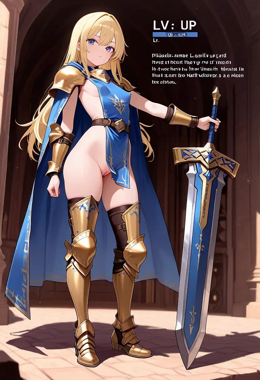 AI art 'Level up paladin'