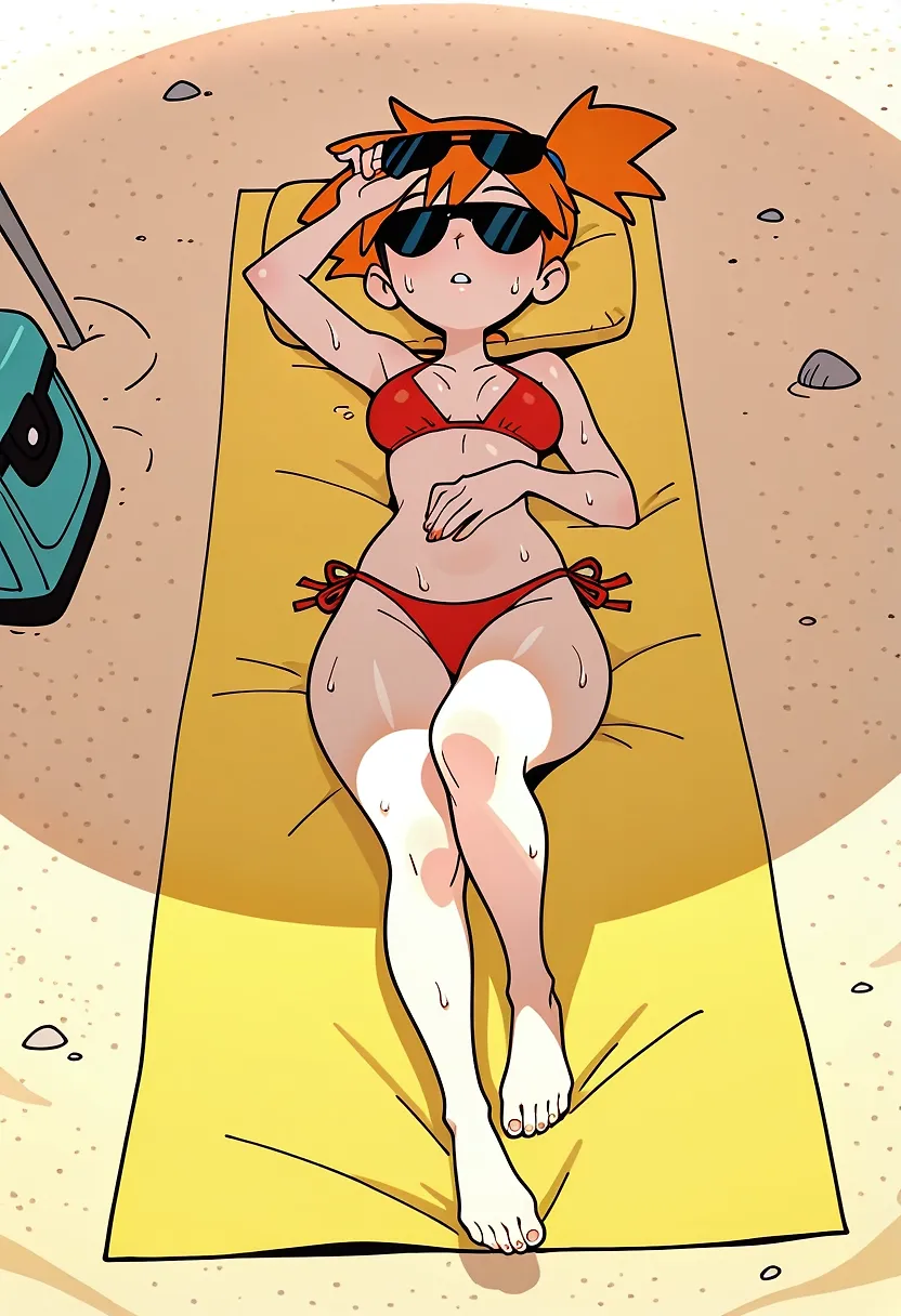 Beach time fun with Misty