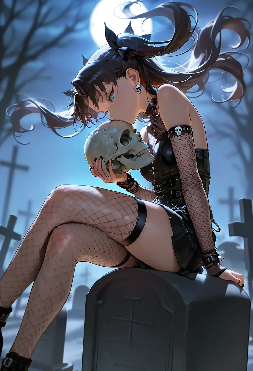 AI art "evil Tohsaka Rin is still cute"