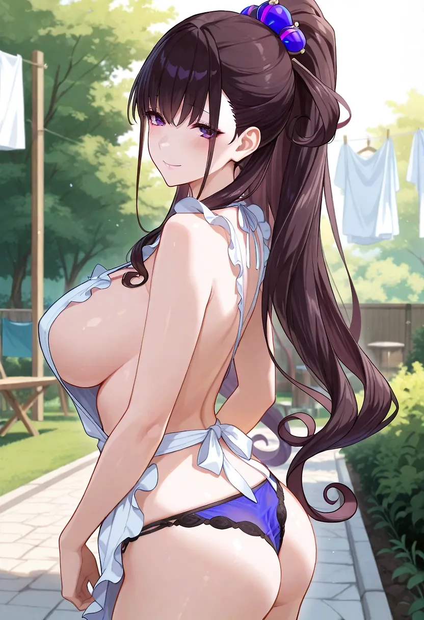 AI art "Murasaki apron"