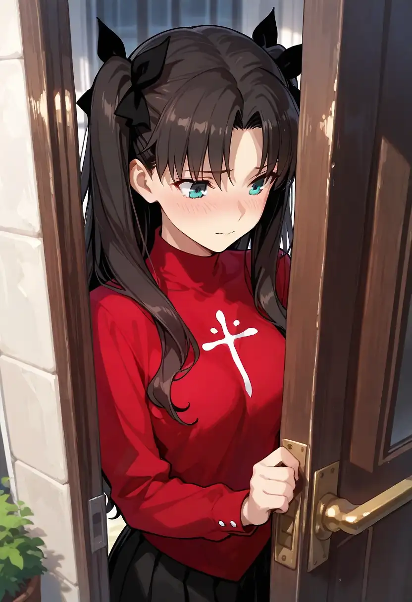 AI art 'Rin Tohsaka’s Thighs Saves Lives' with user description 'Posted this on my X account too. Feel free to follow me @N0CTURNALzz. DM me for requests. Took some time to get this sorted well, please let me know who else you want and what you want to see.'