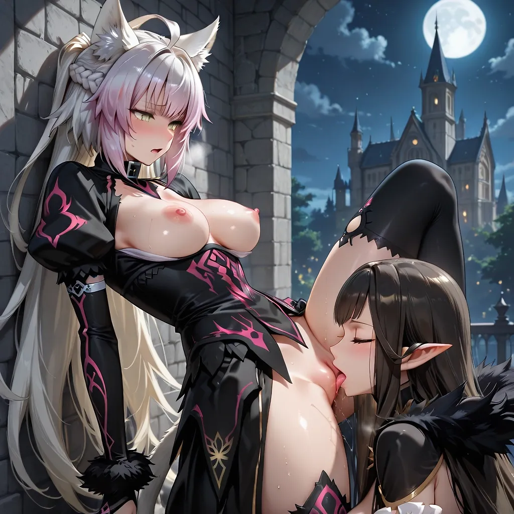 AI art "Semiramis and Atalanta having way to much fun"