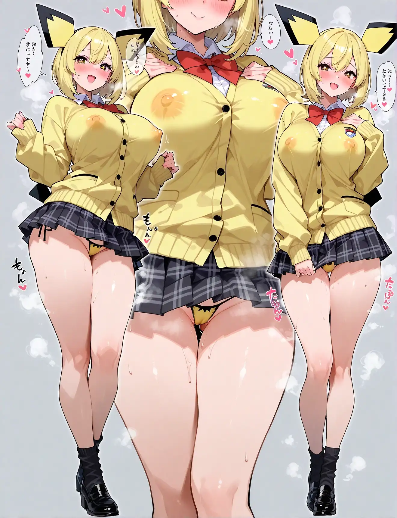 Pokémon high school girl concept (14)