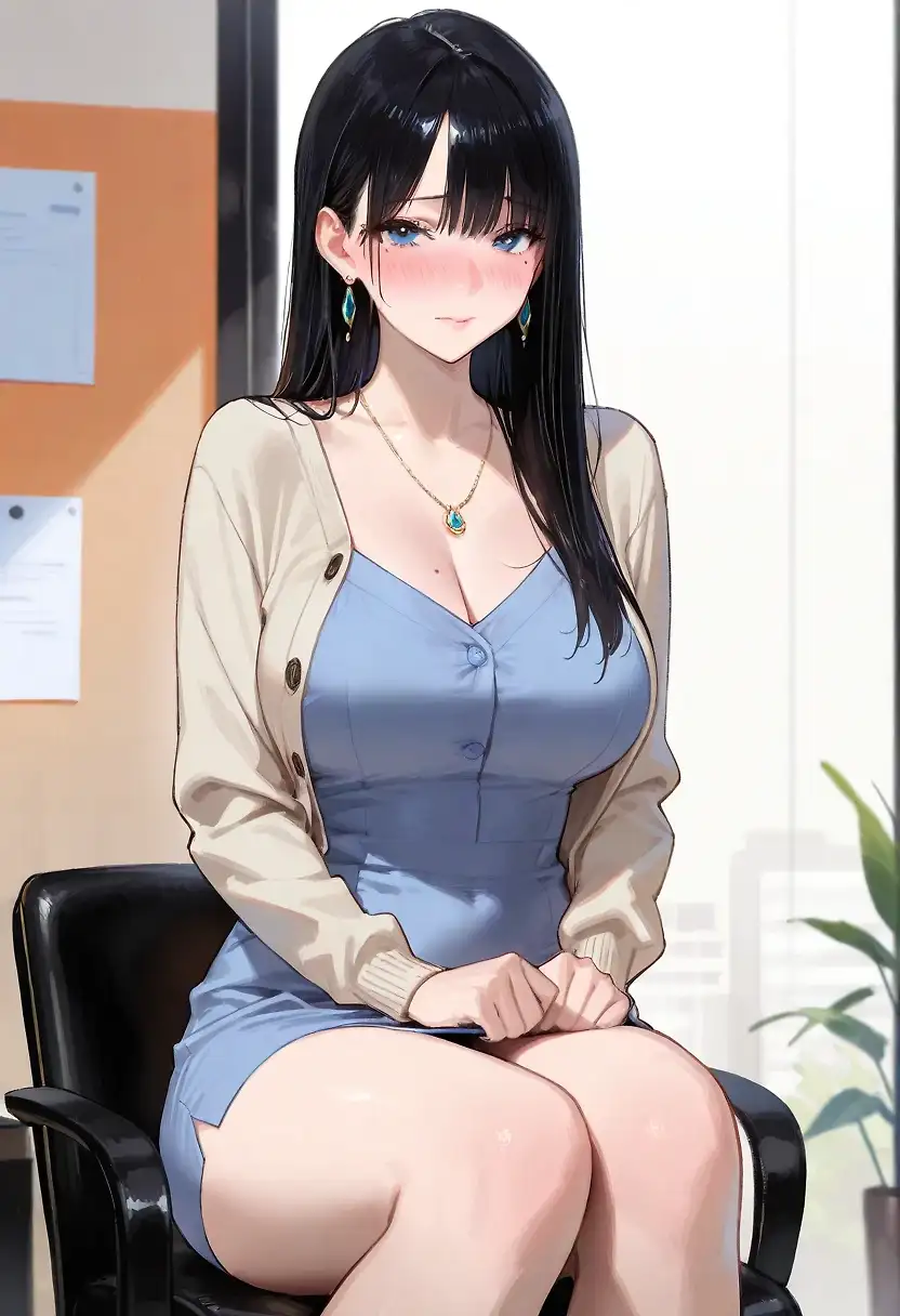 Office lady joins after work party