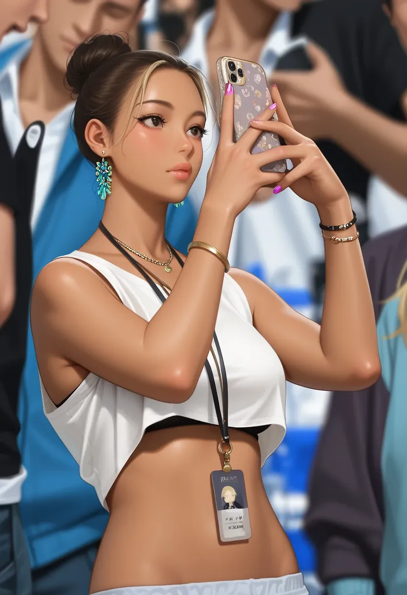 Female spectator at World Cup