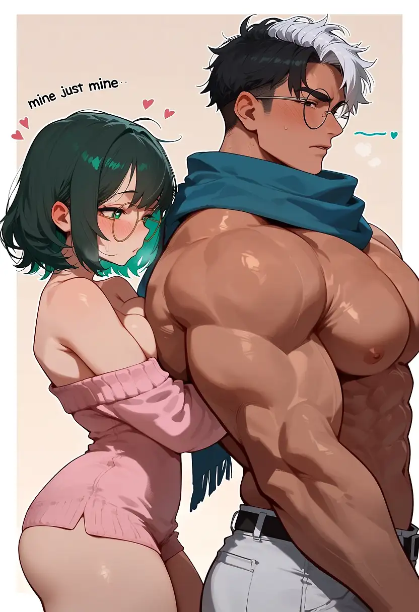 AI art 'Mamashiro and Freemanlac' with user description 'Thank to my senpai @freemanlac'