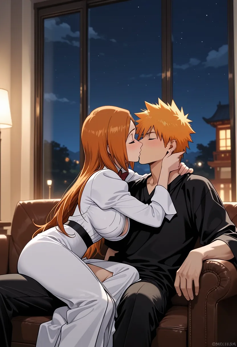 AI art "Ichigo X Orihime" with user description "I did my best."