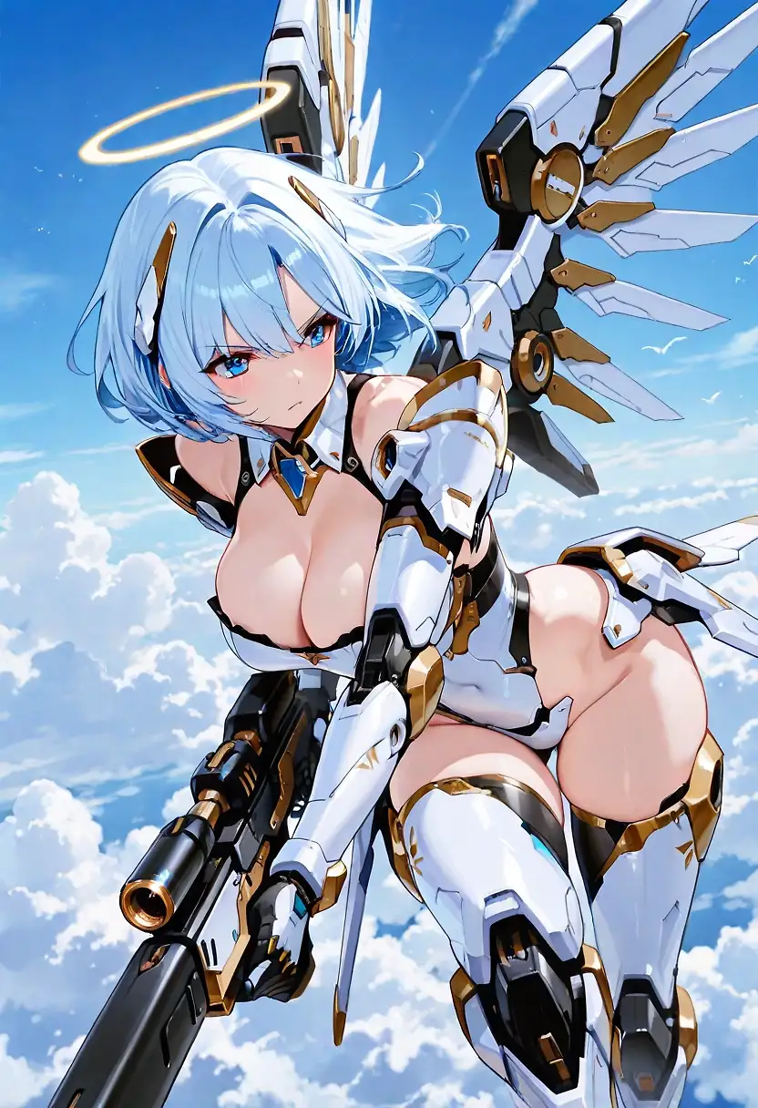 AI art "Battle Angel : White"