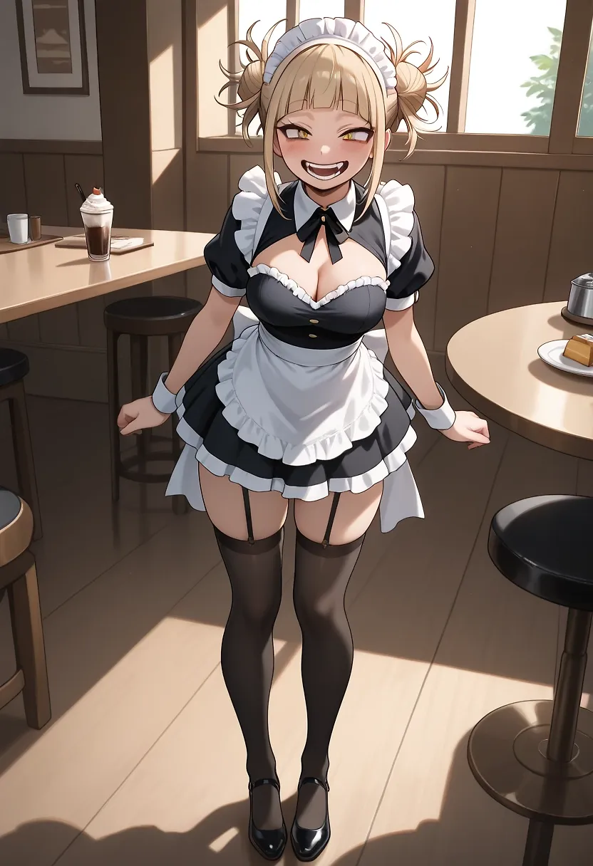 AI art "Would you let her serve you?" with user description "“Would you let her serve you?"