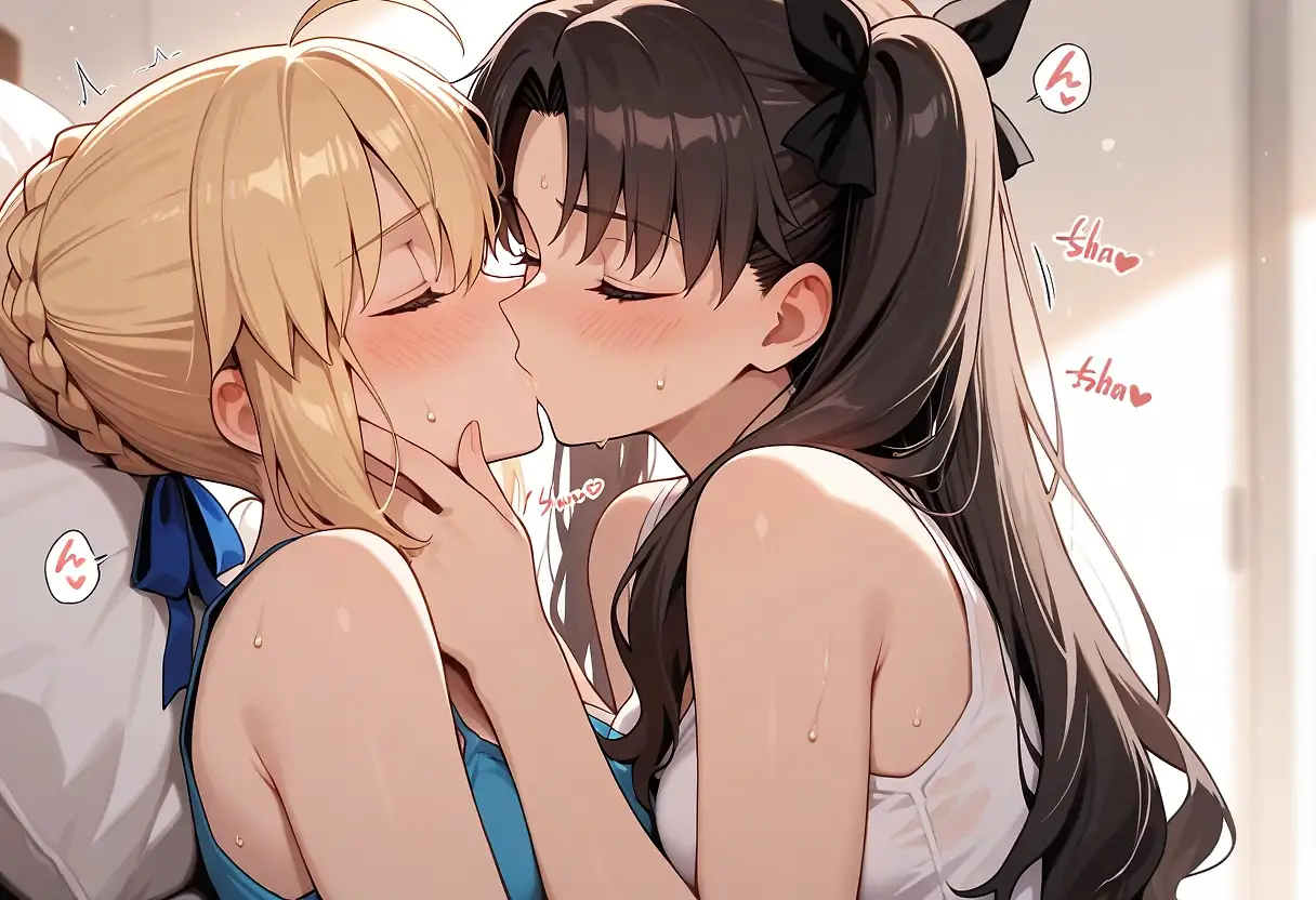 Artoria Pendragon (Saber) x Rin Tohsaka (Fate)