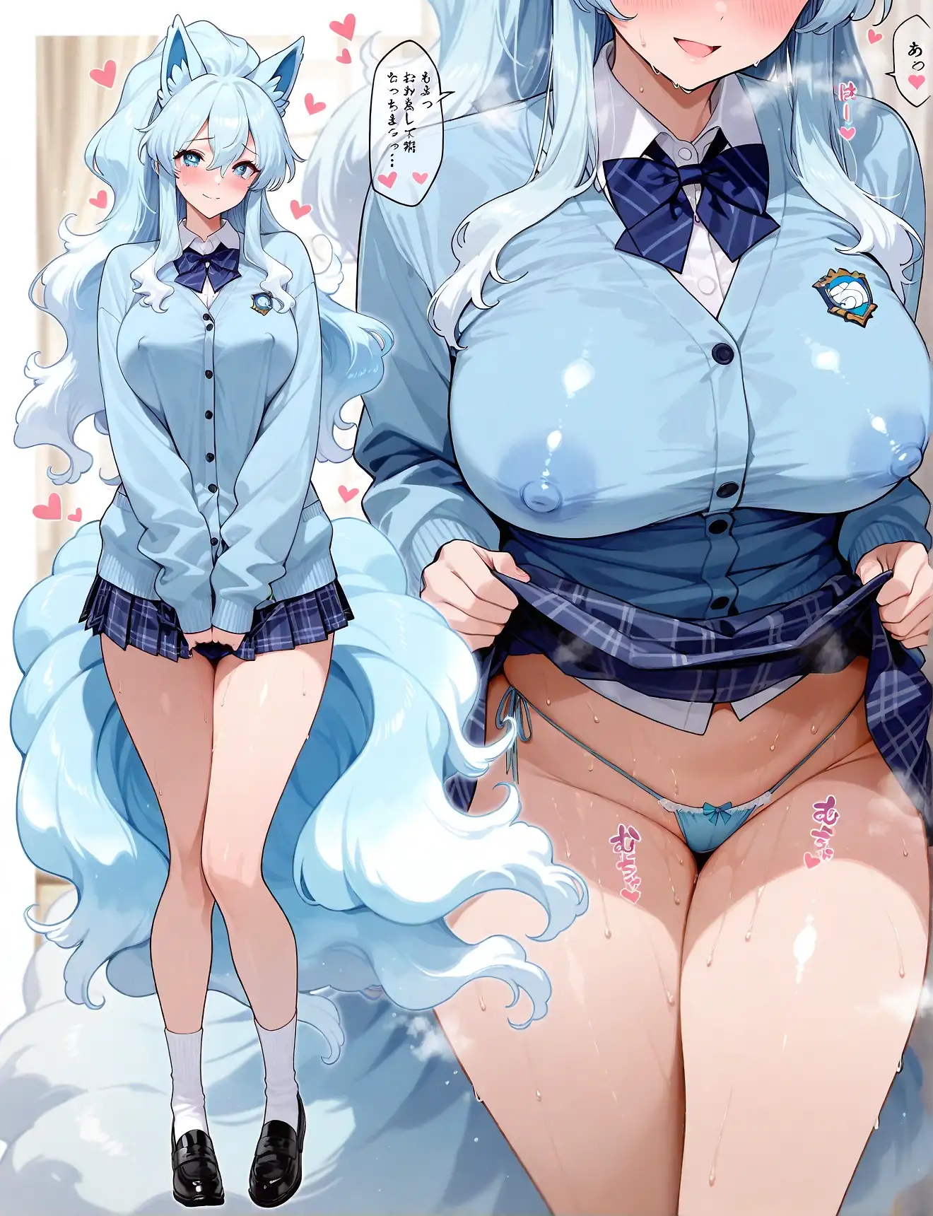 AI art "Pokémon high school girl concept (19)"