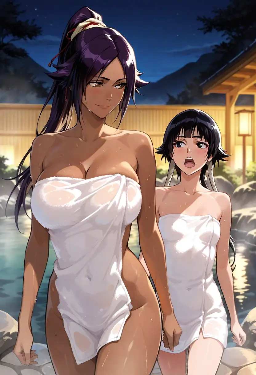 Onsen with Yoruichi & Sui Feng