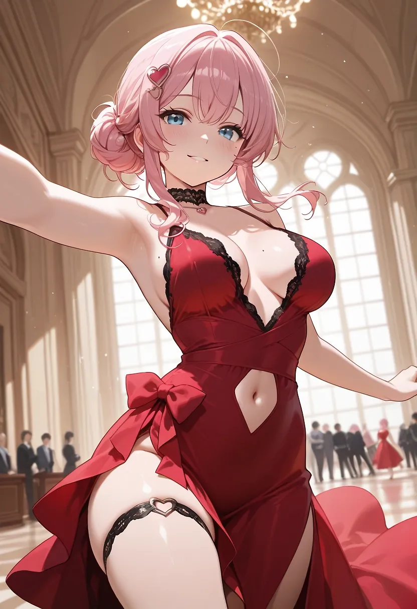 AI art "My Lady in Red 💃" with user description "I've never seen you looking so lovely as you did tonight, 
I've never seen you shine so bright,
You were amazing...

@goobygubby @terror2 @cef_ultra @octavian  @warmicestudios  @parda @bad77 @barry915  @zuzul @zesoul @zerogroupe21 @smut317  @gildenstein  @reptorn  @hollenwulf  @heihund @casca_kirei-onna  @reptorn @a_casual_prompter @artfx85"