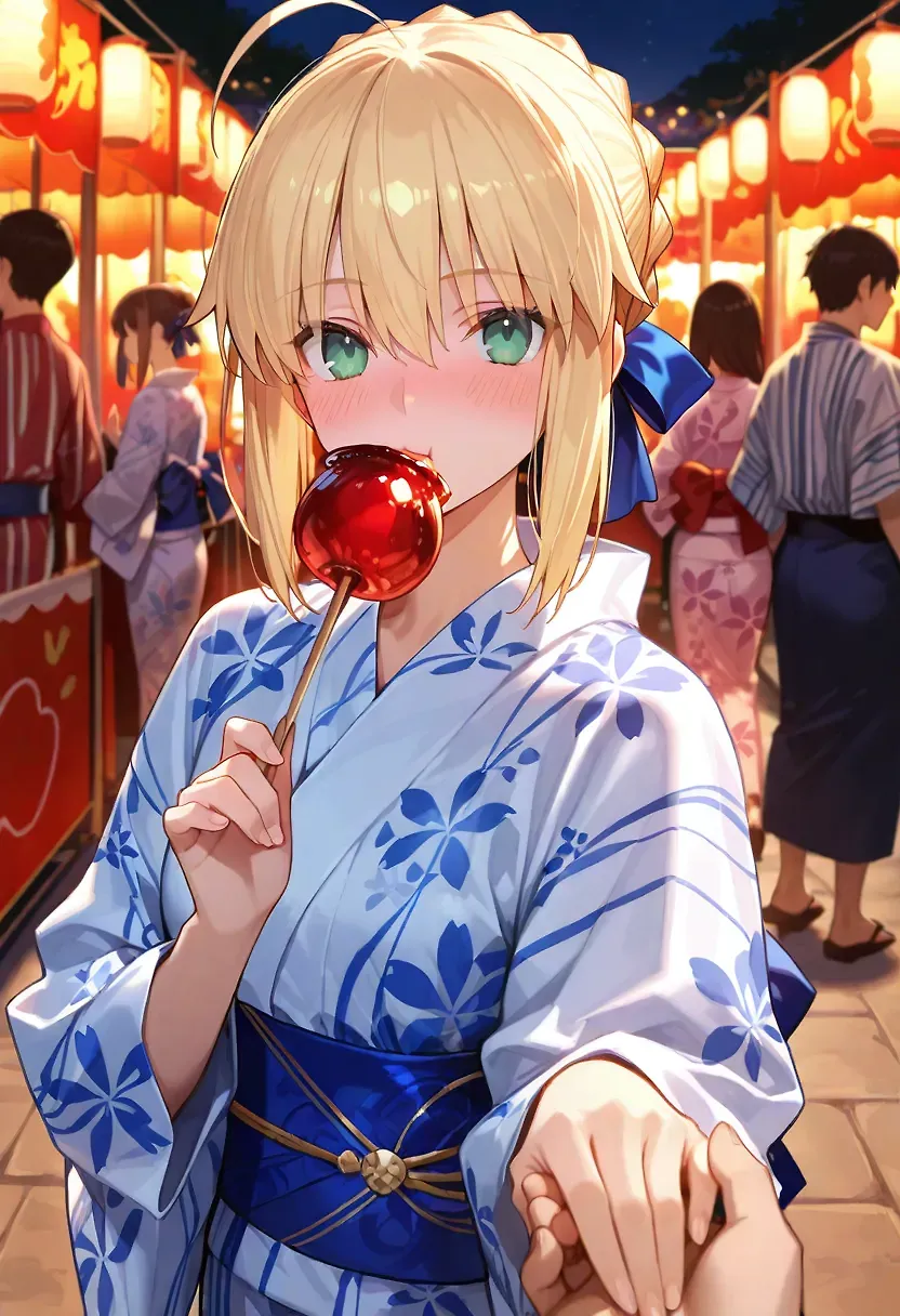 Summer festival date with artoria