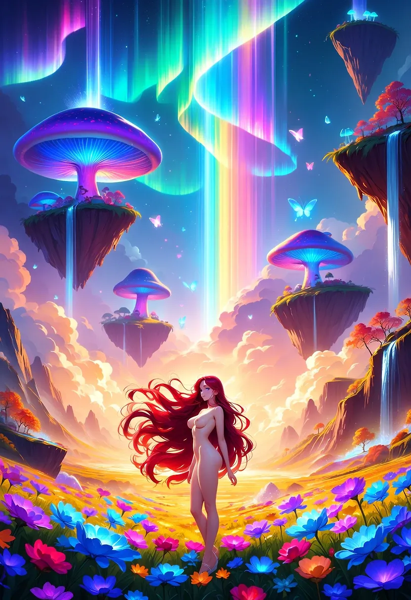 Red M mushrooms