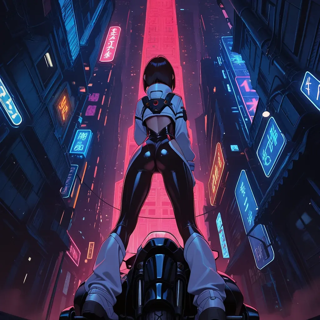 In the city at night