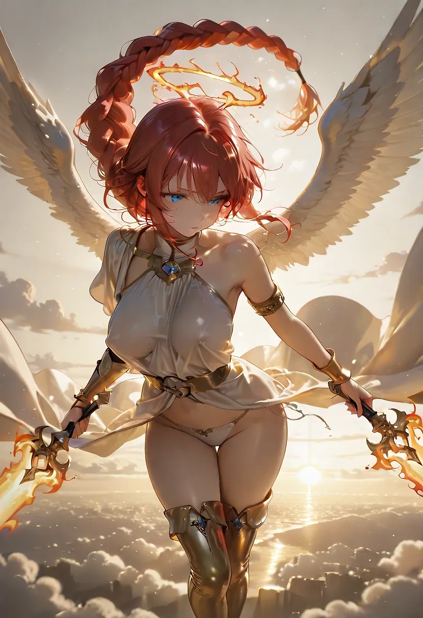 Red M angel