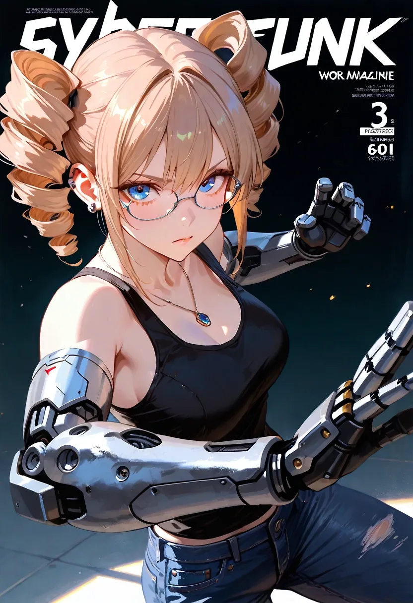 AI art "Vote for Hanas univers!" with user description "I'm the point where it's getting importent for the story who will get potential allies and enemys of Hana. There 3 major universes i have in mind Cyberpunk 2077, Shadowrun or Bubblegum Crisis.
Here are some infos to singel universes:
Cyberpunk 2077: The biggest Cyberpunk games of the last years.
Allies: NCPD
Opponent: Arasaka or Militech
Possible encounters with: V or some of the edgerunners
Shadowrun: A pen and paper roleplay game that runs for decades.
Allies: Ares Knight Errant as sample in shadowrun the possibilities are nearly unlimited.
Opponent: Saeder-Krupp or Renraku
Possible encounters with: every P&P character ever made 😅
Bubblegum Crisis: A anime series from the late eightys but it's still uptodate and still one of the best Cyberpunk Animes that i ever saw.
Allies: AD Police
Opponent: Genom
Possible encounters with: The Knight Sabers, Leon, Daily
No easy choise every univers has gerat possibilities for story telling."