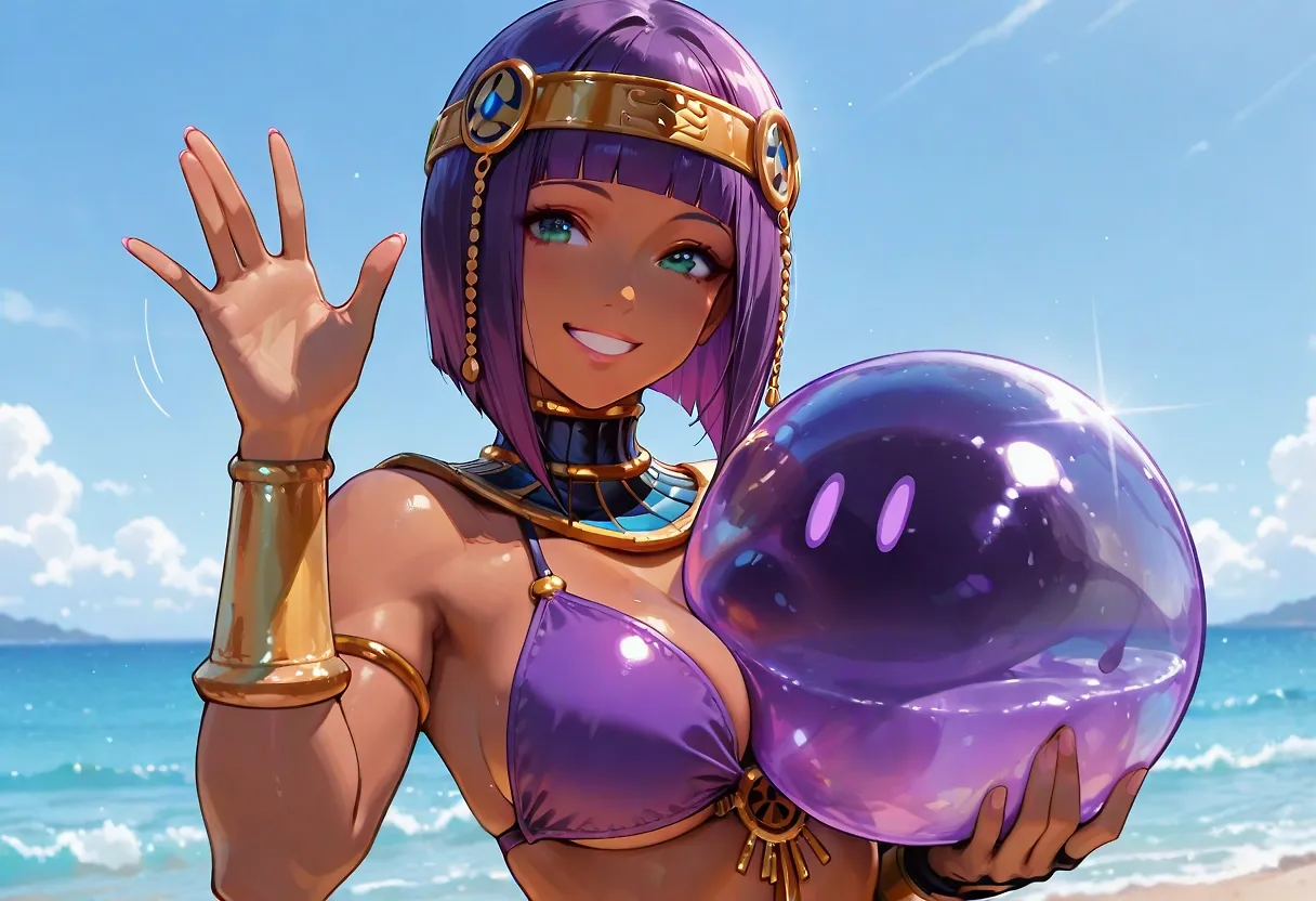 Menat (street fighter) created a new Super Slime Boy " 9S ” (10/7/2026 update)