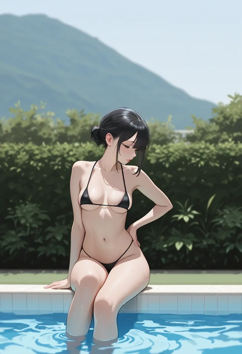 At the poolside
