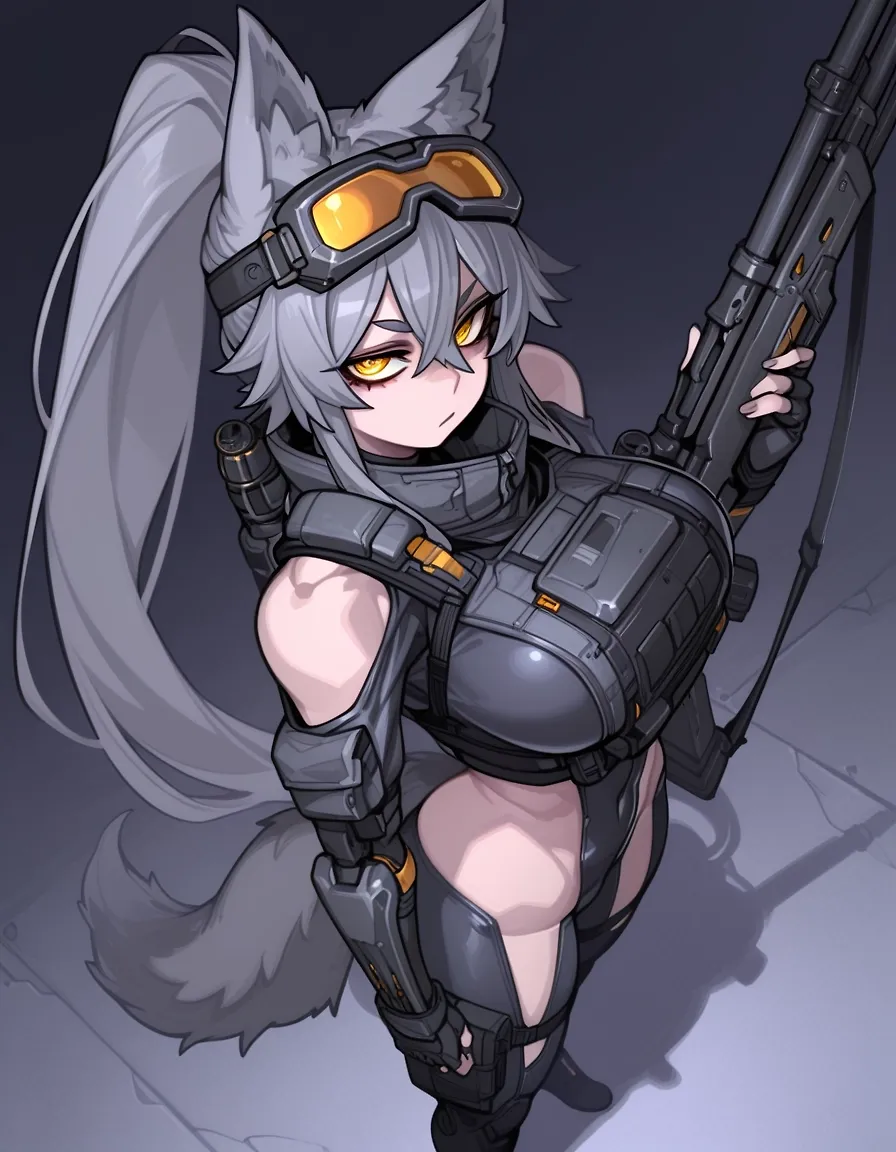 AI art "Tactical Wolf Girls"