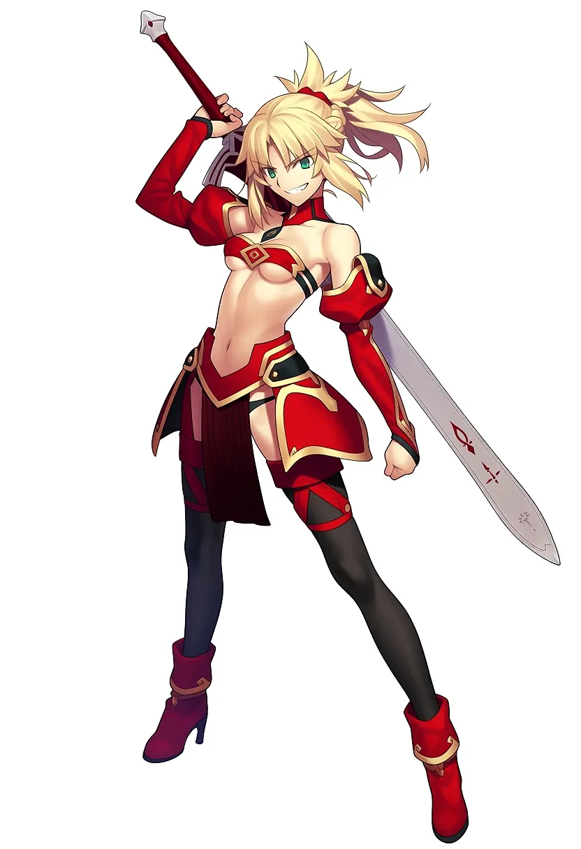 AI art "Saber of Red"