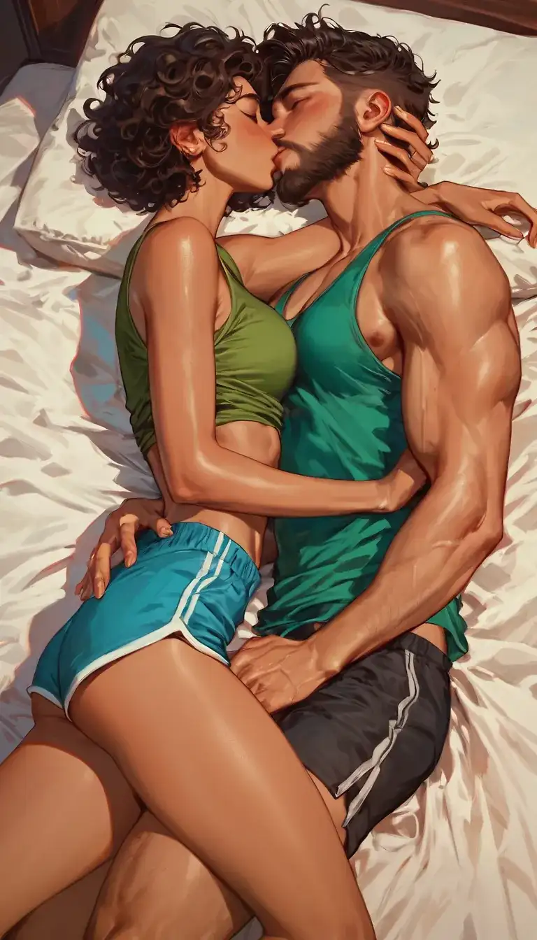 AI art 'Izzy and Marco - The Bedroom Scene 1/2'