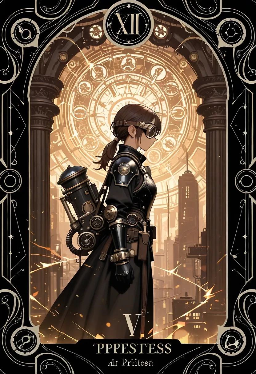 AI art "The High Priestess" with user description "The knowledge of the ages..."
