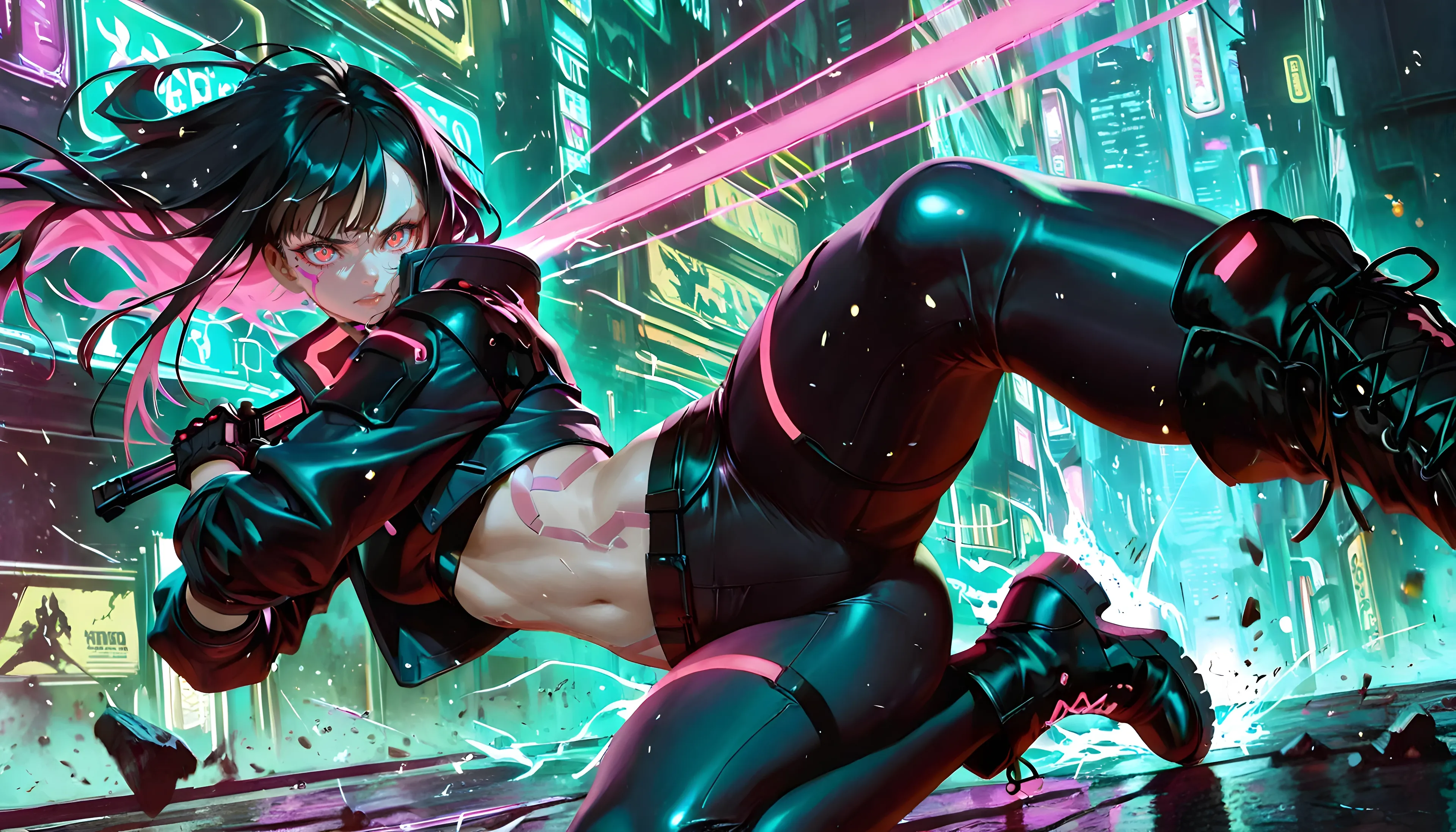 AI art "Shadow run charakter no1"