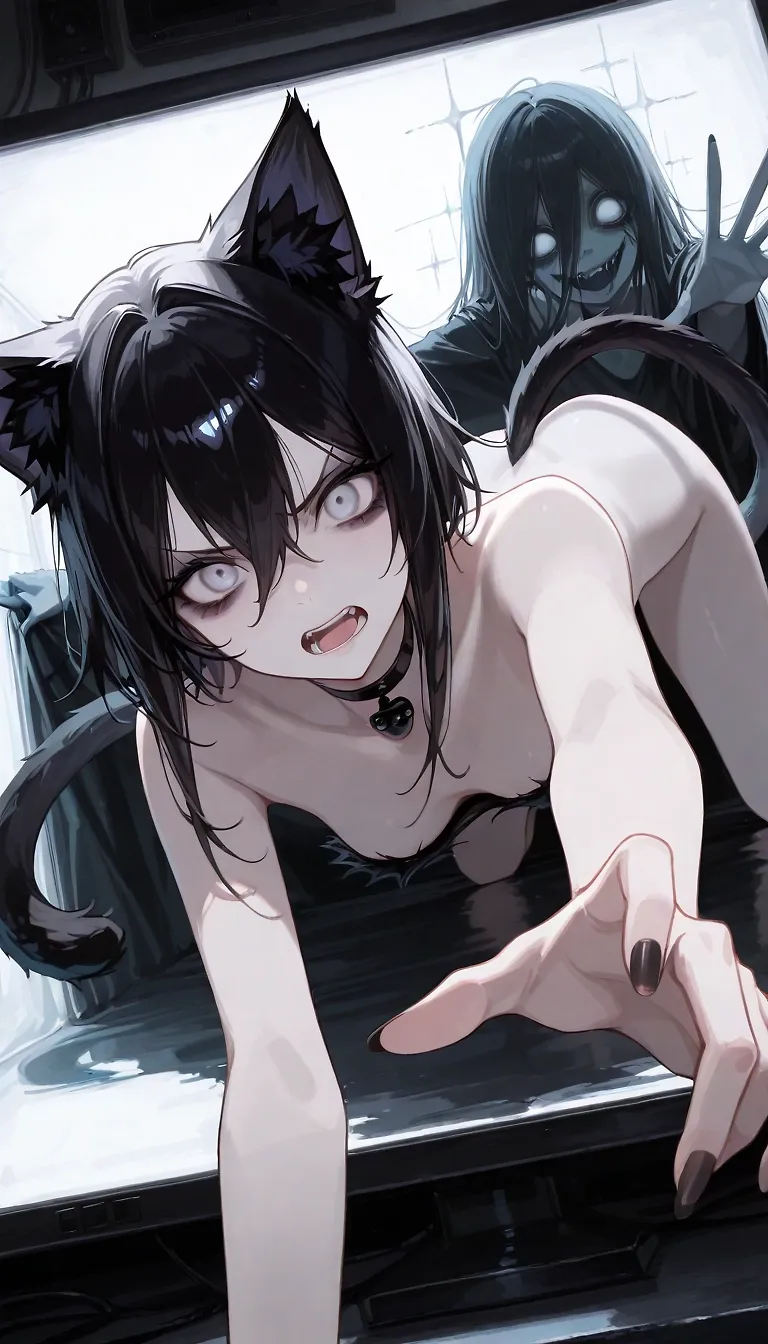 AI art "⭕ Ring : Catghost version" with user description "Actually, I made a 5 s video clip - yep, it is possible, octs 40 credits, but here is the kicker - videos cannot be posted, yet, crap. Because it looks awesome! 🐱"