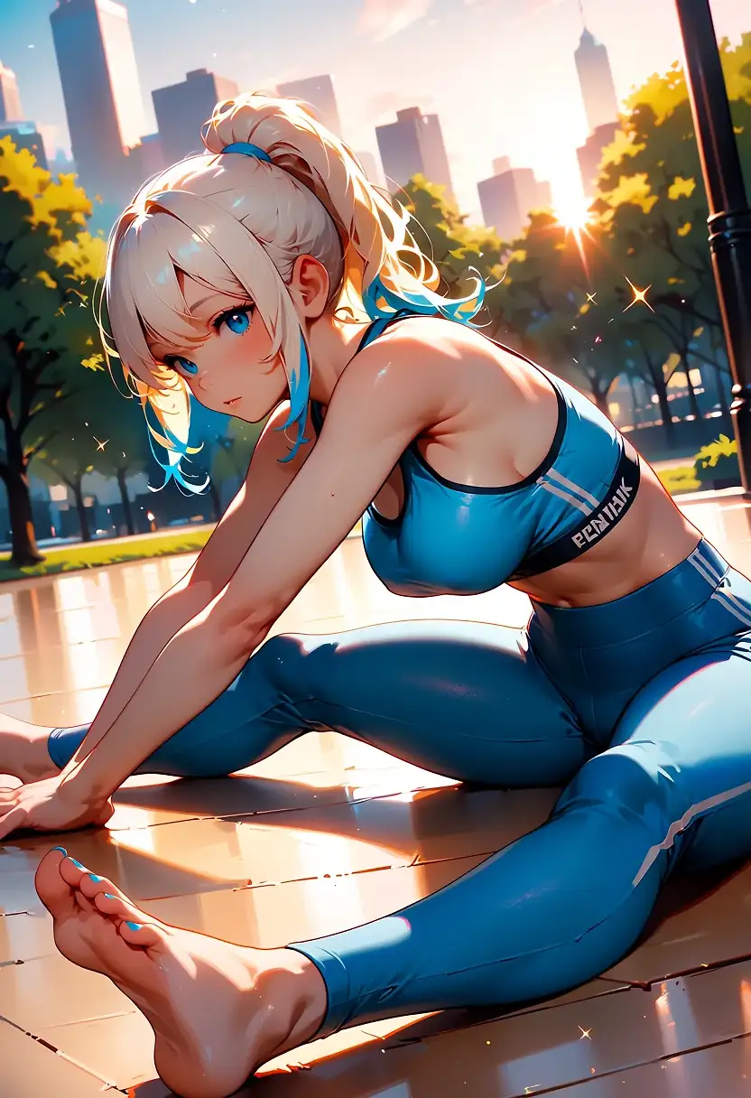 AI art 'Yoga Girl'