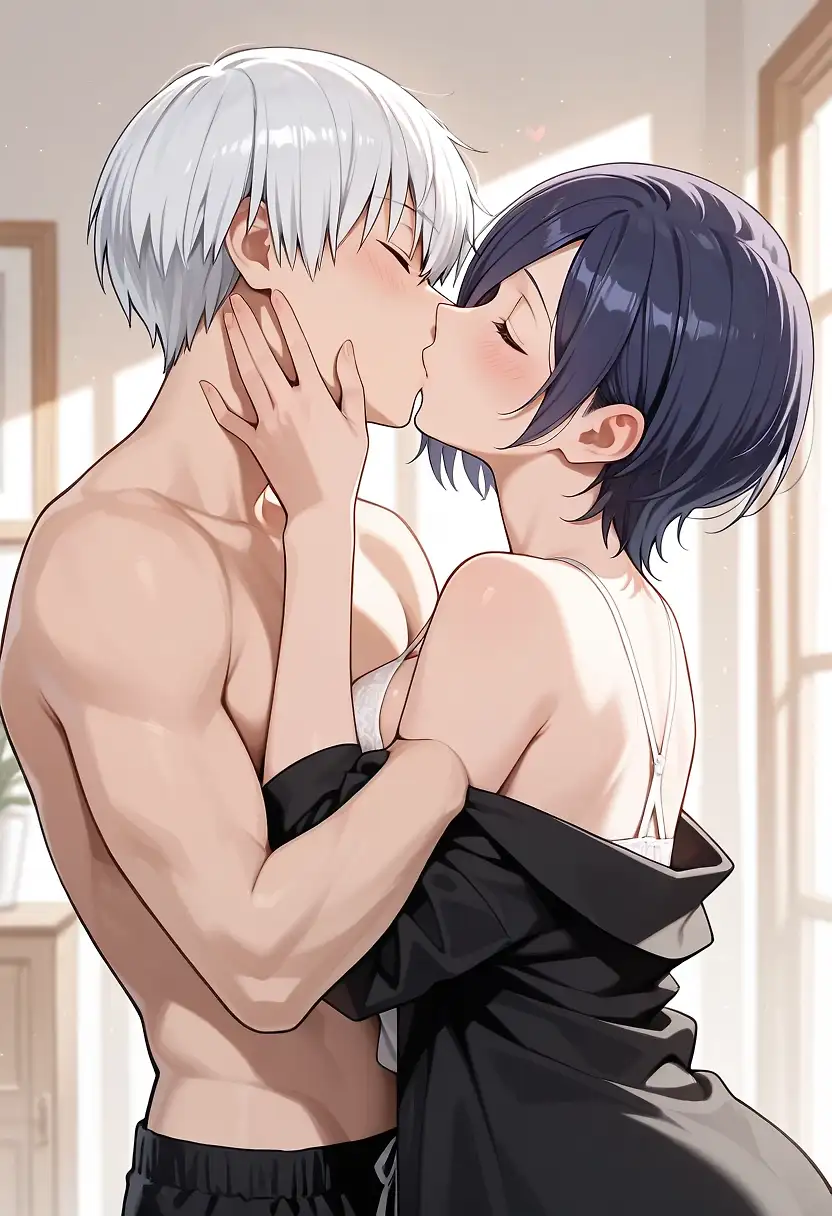 AI art 'Kaneki Ken x Touka Kirishima (Tokyo Ghoul)'