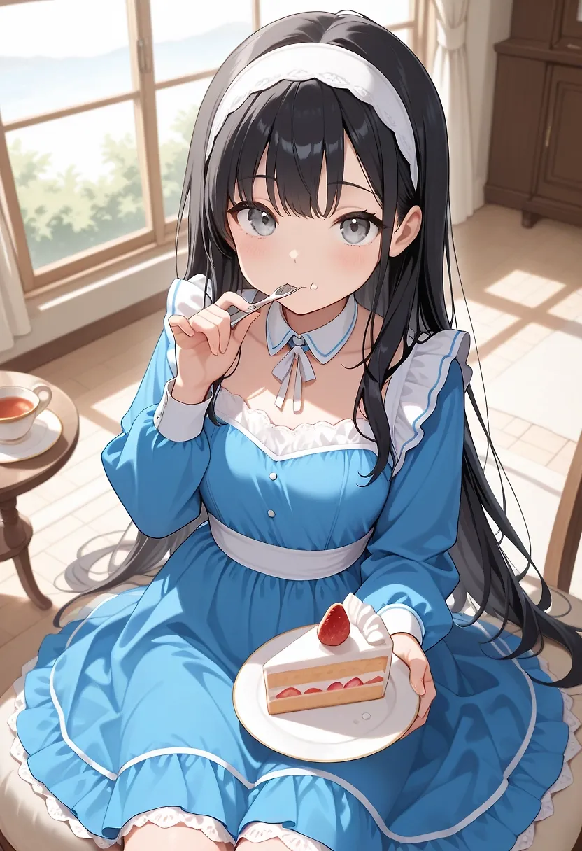 AI art "Princess's Secret Wish" with user description "Its the Princess's Birthday, and she only wants one particular thing from her loyal retainer..."