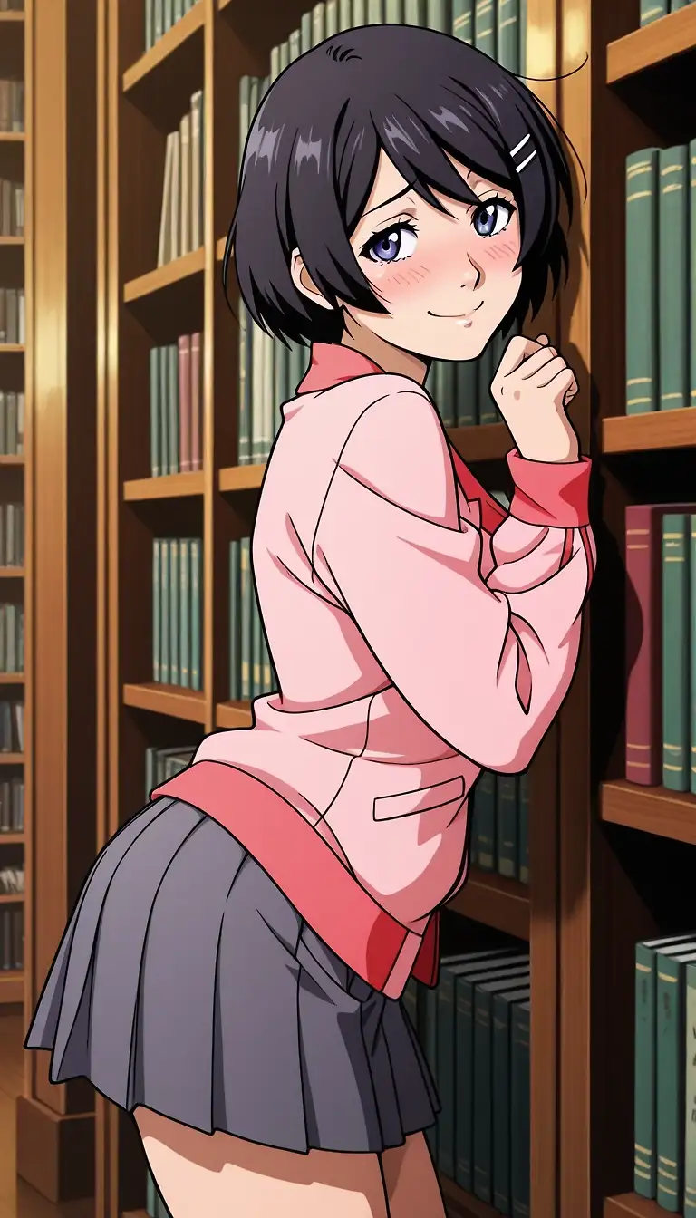 AI art 'Hanekawa3'