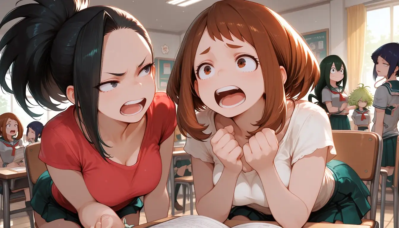 AI art 'Argument Among the Girls of Class 1-A' with user description 'What’s going on here?
It looks like the girls of Class 1-A had a pretty serious argument. But what could future heroines possibly be fighting about?
That’s really strange…
Shall we find out?


@gildenstein @hollenwulf @octavian @peterco
@warmicestudios @casca_kirei-onna @heihund
@bad77 @a_casual_prompter @parda @terror2
@goobygubby @cro_bo @varcolac @smut317
@narillia @zerogroupe21 @saltymajor778 @zesoul @reptorn'
