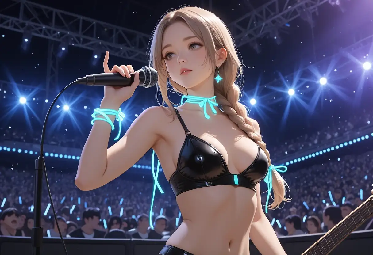 AI art "Rock concert"