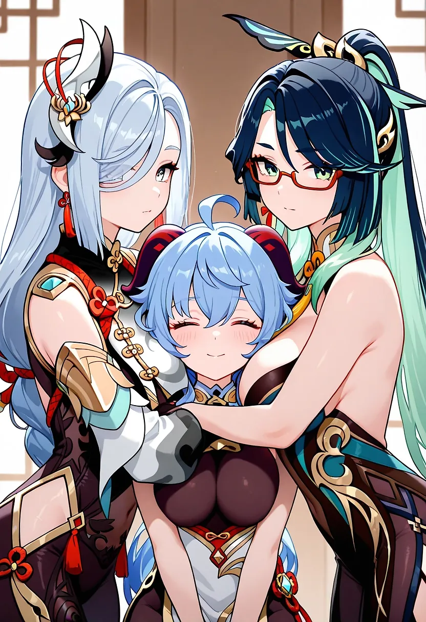 AI art "Genshin Family"