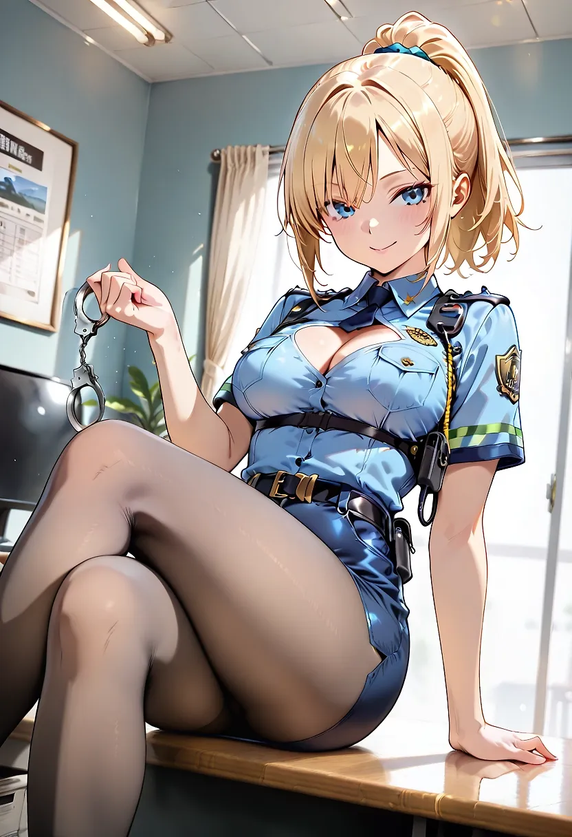 AI art "Policewoman"