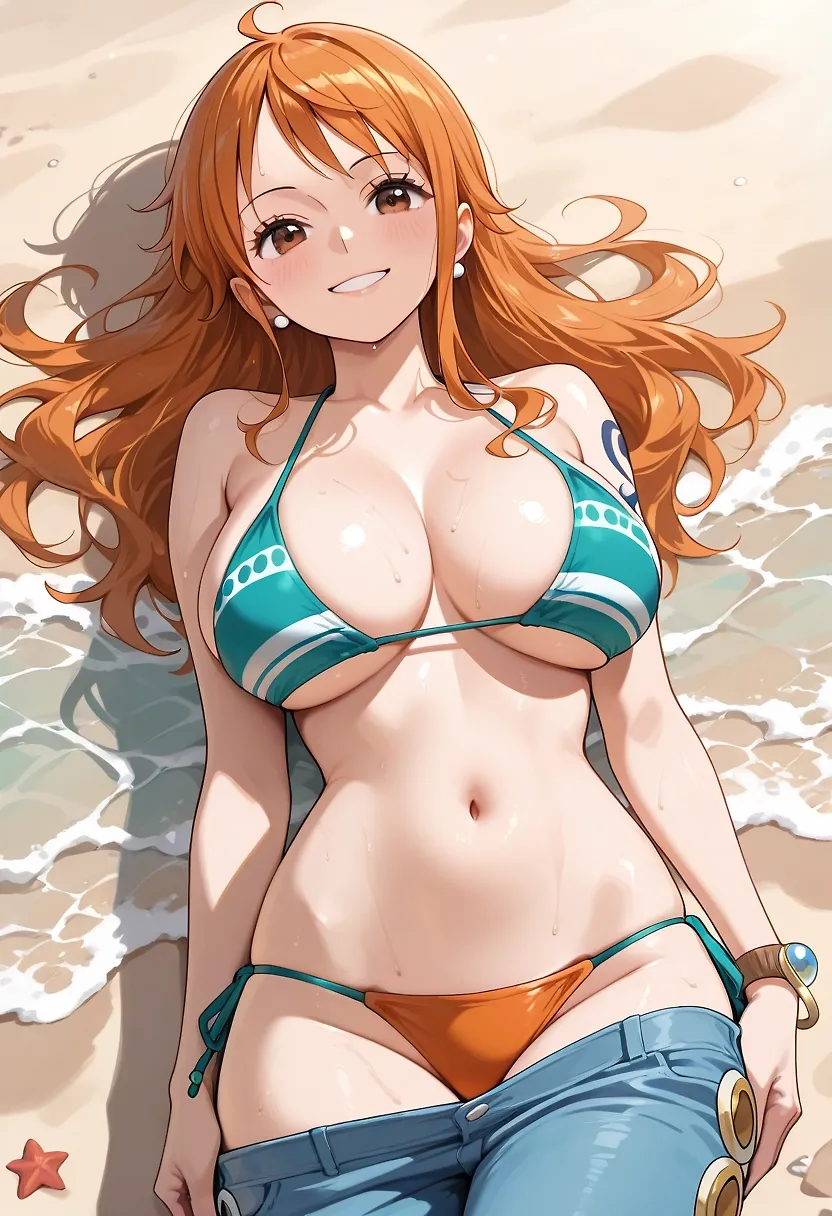 AI art "Nami got pregnant"