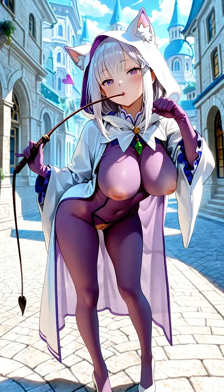 Emilia looking for fun in the city