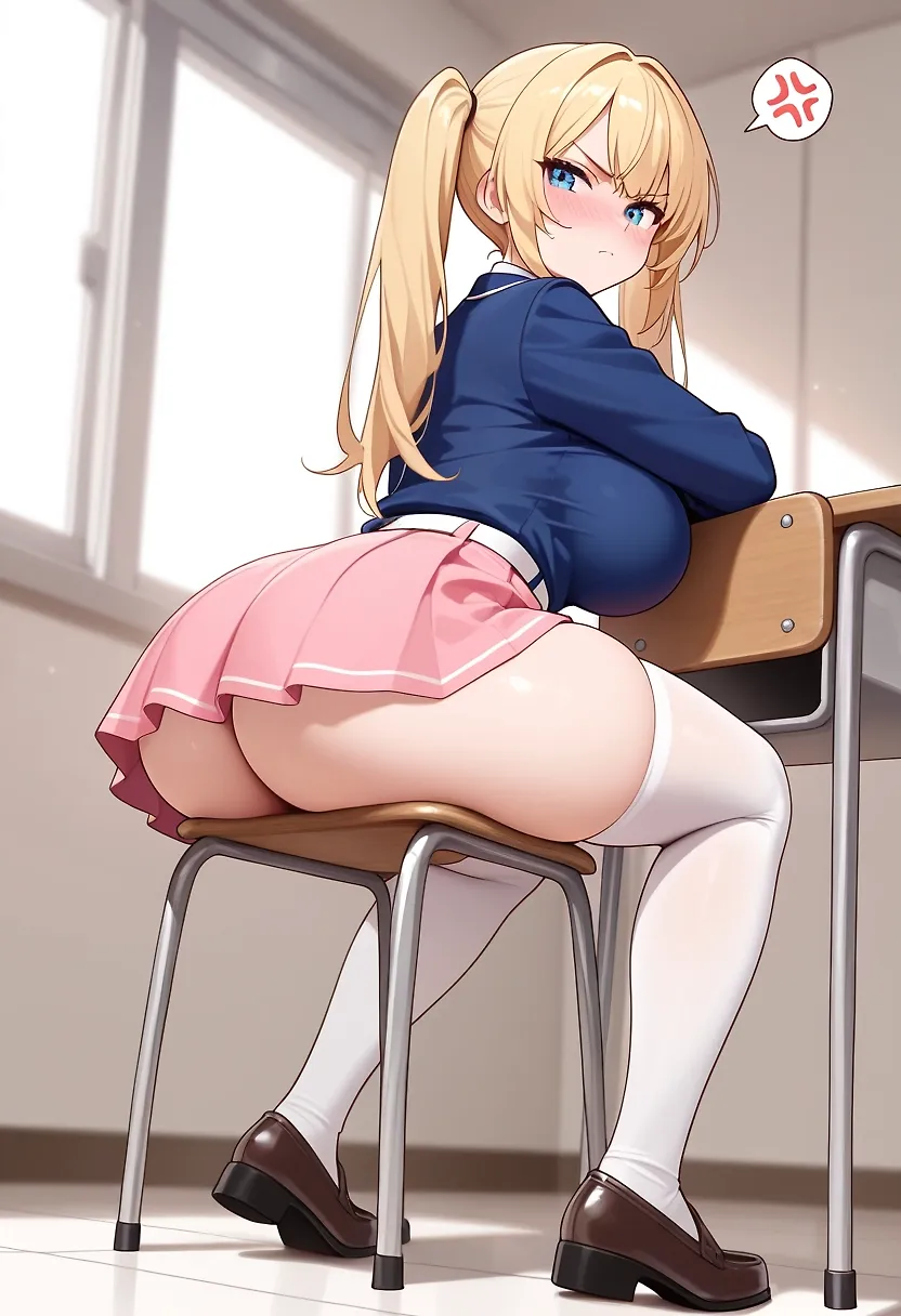 AI art "tsundere friend"