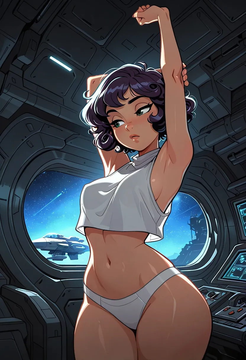 Riley is horny after long hypersleep
