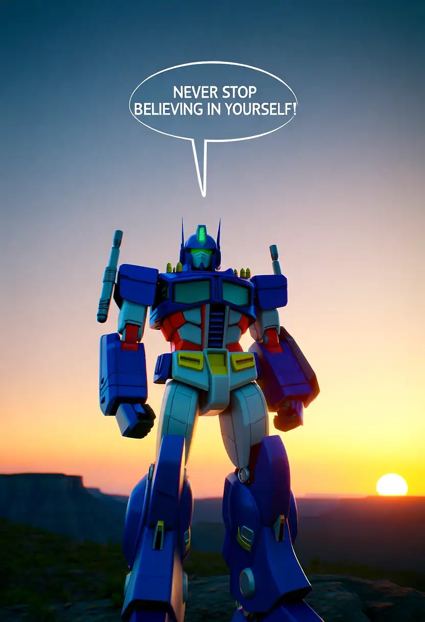 AI art "Never Stop Believing in Yourself!"
