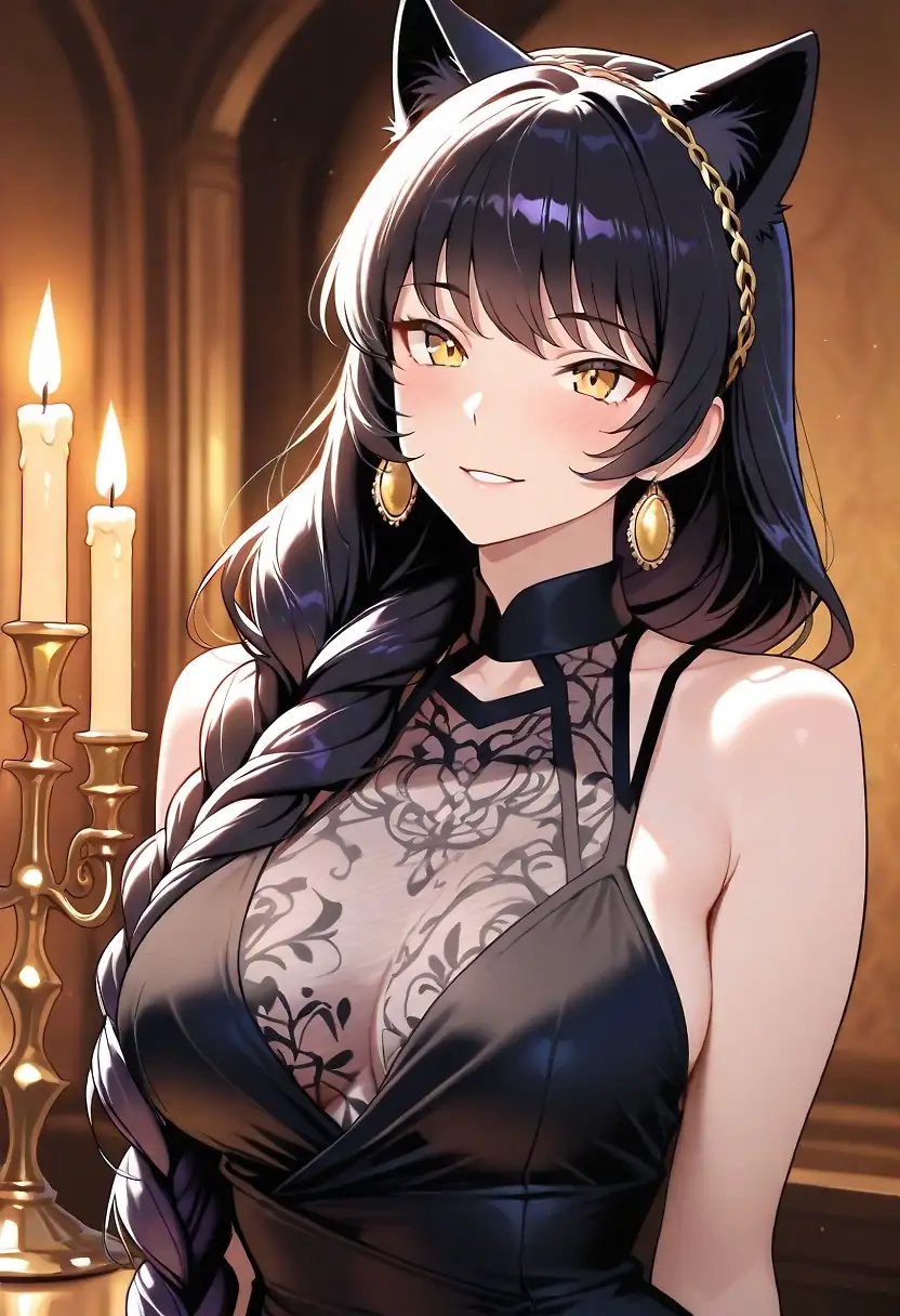 AI art "RWBY Blake Belladonna Dress"