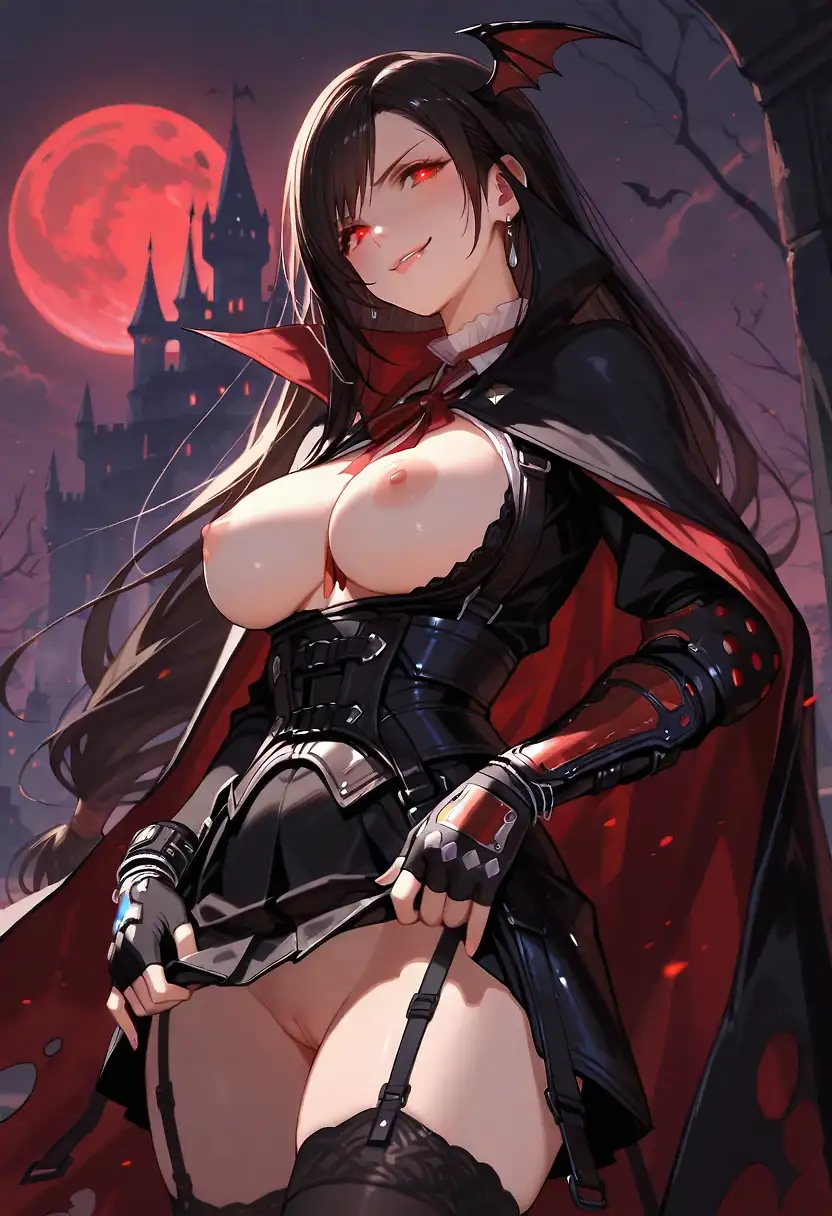 AI art "Vampire Tifa"