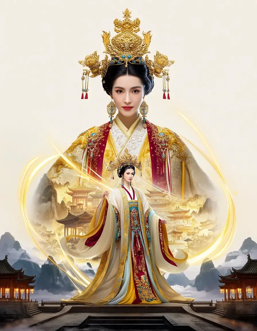 AI art 'The empress of the golden palace'