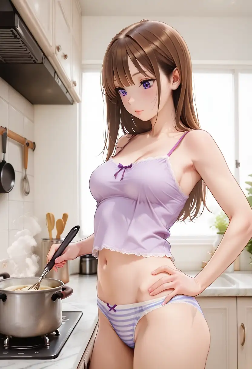 AI art 'Preparing breakfast'
